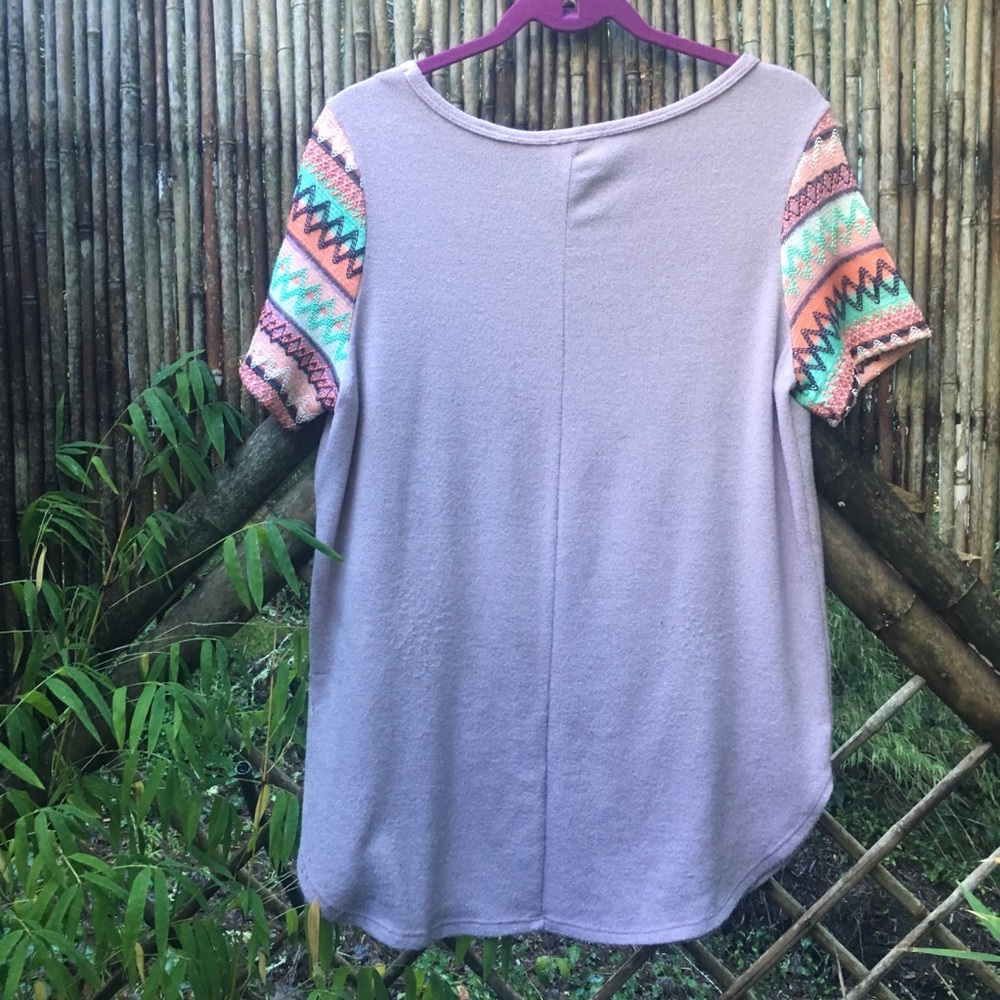 Style Rack Embroidered Sleeve Tee - Picture 2 of 7